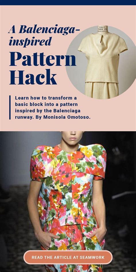 balenciaga inspired dress pattern